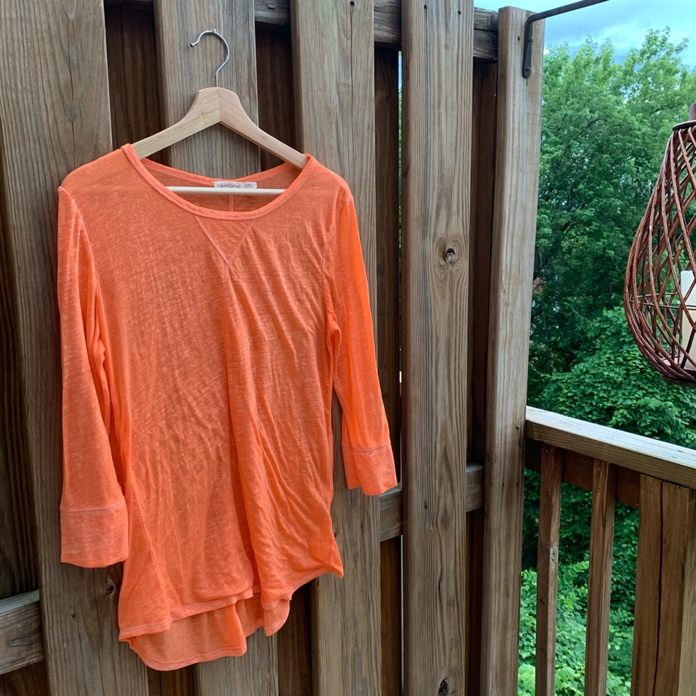 Faded Glory Sheer Soft Tunic Top